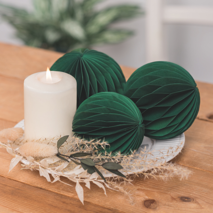 GLOB HARTIE 8-9-10CM 3/SET ROTUND TIP FAGURE VERDE INCHIS 4870718 [1]