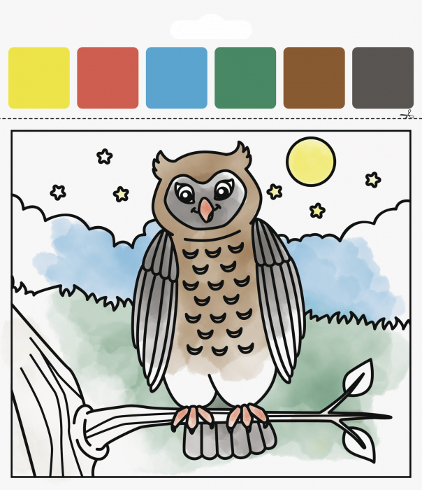 KP SET DE COLORAT 15*18CM ANIMALE DIN PADURE 4870762 [3]