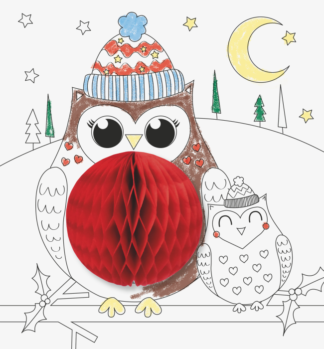 SET DE COLORAT 3D ANIMALELE IERNII 4870756 [2]