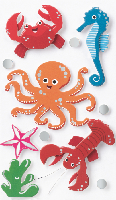 KP STICKER DECOR 7.5*16.5CM ANIMALE MARINE 11 PCS 3780690 [1]