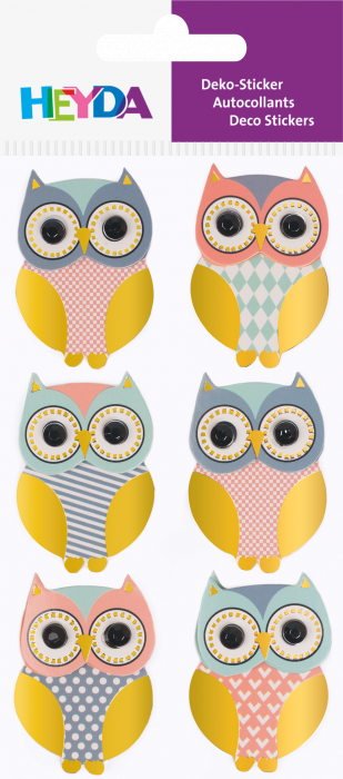 KP STICKER DECOR 7.5*16.5CM BUFNITA METALIZATA 6 PCS 3780715 [2]