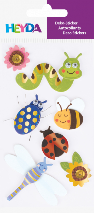 KP STICKER DECOR 7.5*16.5CM INSECTE 7 PCS 3780647 [2]