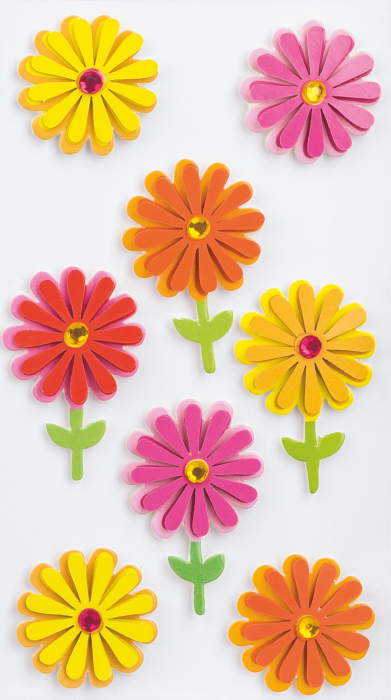 STICKER DECOR 7.5*16.5CM MIX FLORI 8 PCS 3780717 [2]