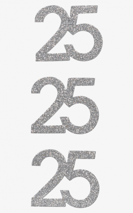 KP STICKER DECOR 7.5*16.5CM NR. 25 ARGINTIU GLITTER 3 PCS 3780740 [1]