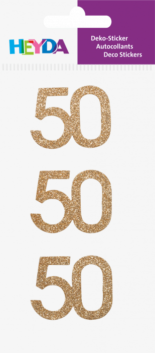 KP STICKER DECOR 7.5*16.5CM NR. 50 AURIU GLITTER 3 PCS 3780741 [2]