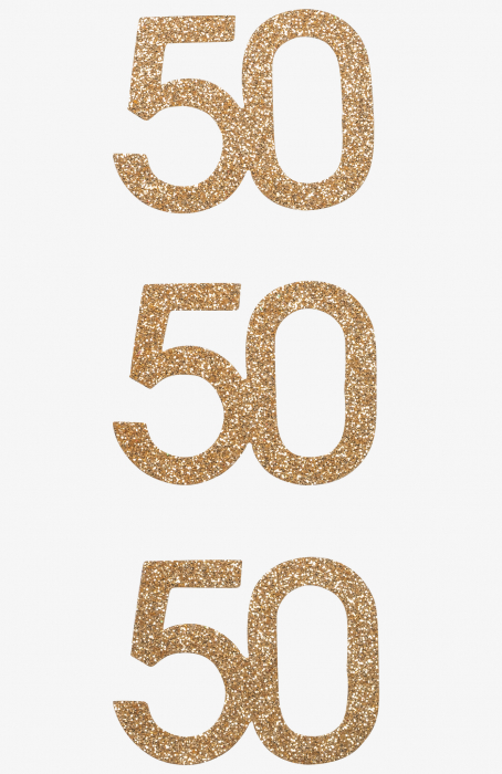 KP STICKER DECOR 7.5*16.5CM NR. 50 AURIU GLITTER 3 PCS 3780741 [1]