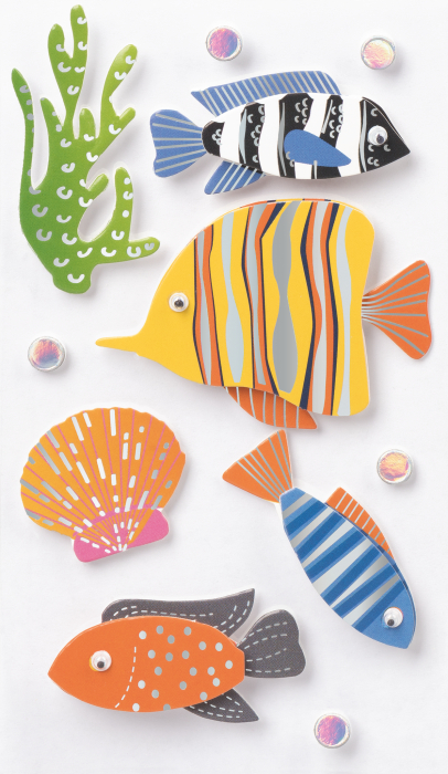KP STICKER DECOR 7.5*16.5CM PESTI TROPICALI 11 PCS 3780648 [1]