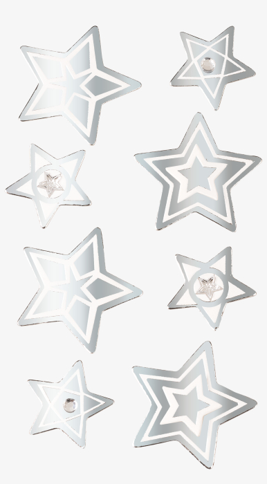 STICKER DECOR 7.5*16.5CM STELE ARGINTII 8PCS 3780668 [2]