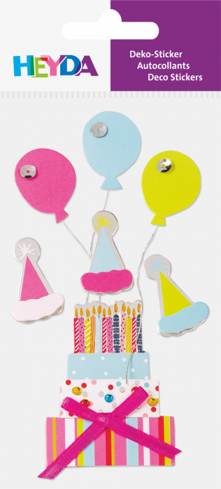 KP STICKER DECOR 7.5*16.5CM ZIUA DE NASTERE 7 PCS 3780635 [2]