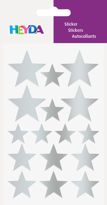 STICKERE STELE ARGINTII 4 COLI/SET HEYDA 3780811 [2]