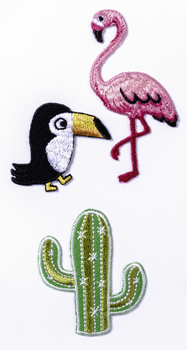 KP STICKERE TEXTILE 7.5*16.5CM EXOTIC 3 PCS 3782841 [1]