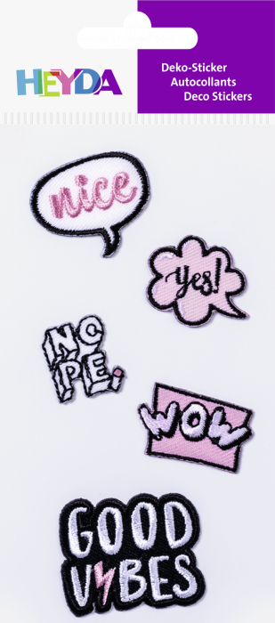 KP STICKERE TEXTILE 7.5*16.5CM GOOD VIBES 5 PCS 3782838 [2]