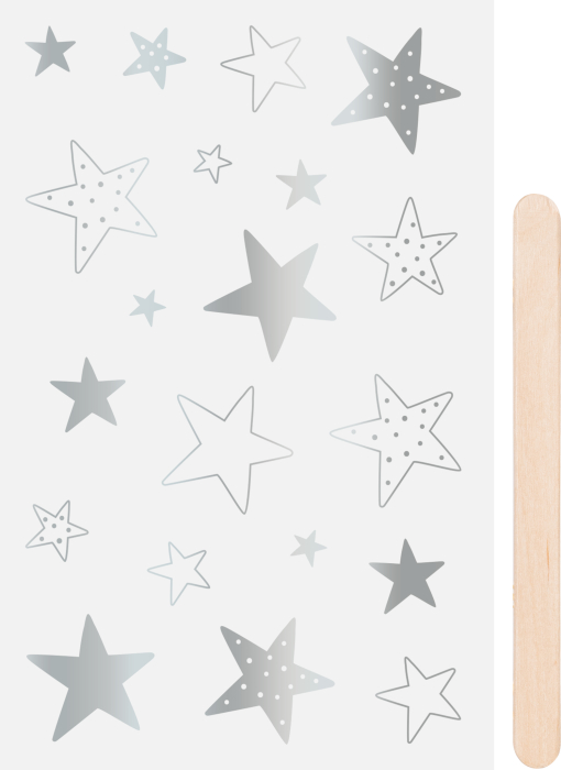 STICKERE TRANSFERABILE STELE ARGINTII 10*19CM 3780948 [1]