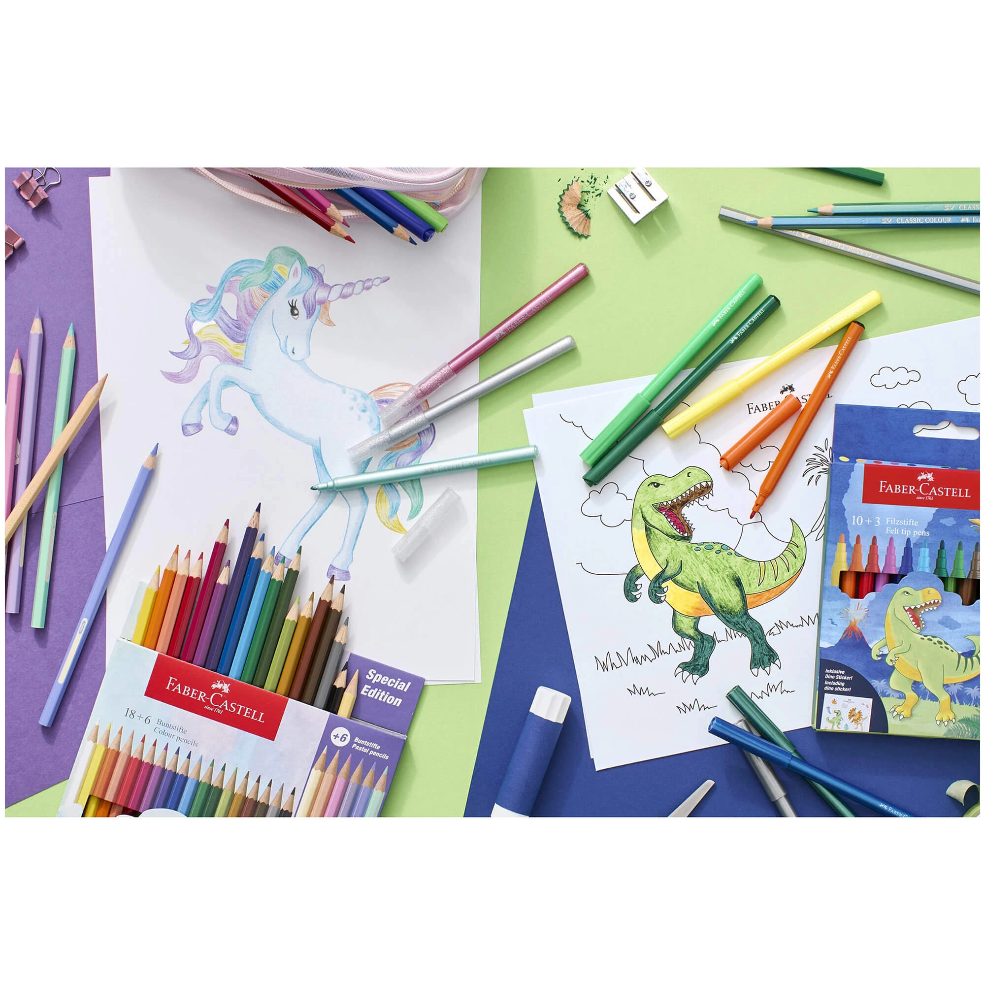 LEC CARIOCI FABER-CASTELL 10+3 CULORI DINOZAURI FC554214 [3]