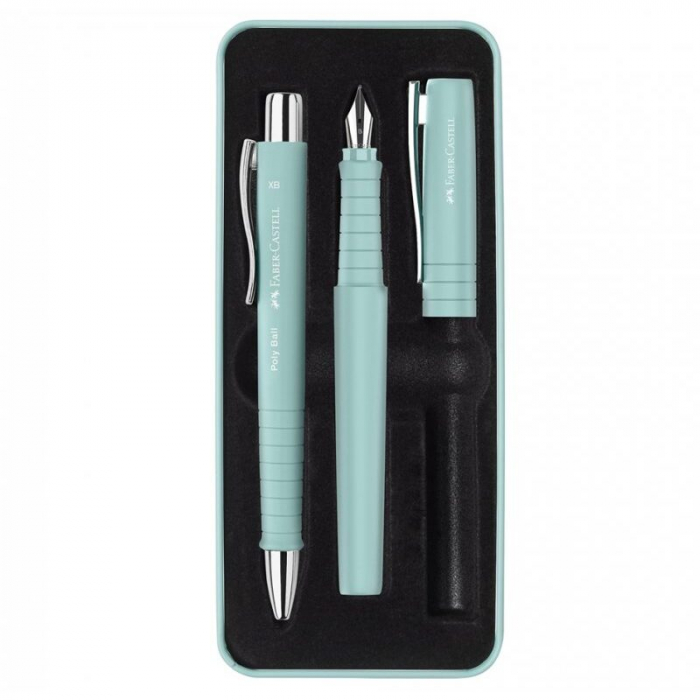 LEC SET FABER-CASTELL STILOU B + PIX POLY XB BLEU CARAIBE FC241053 [1]