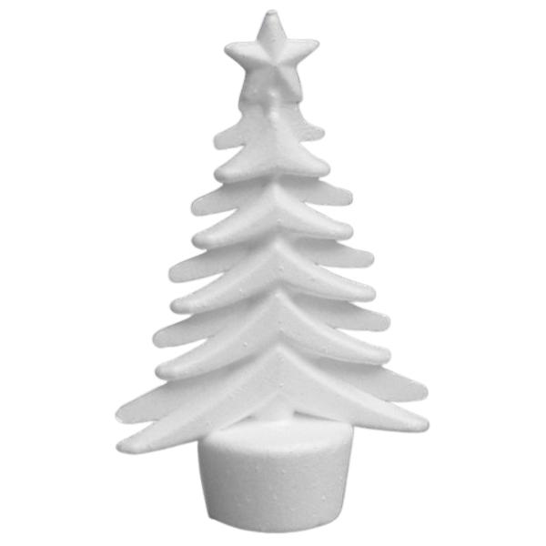 ACCESORII CREATIE POLISTIREN BRADUT 15X9CM 4/SET A1444 [1]