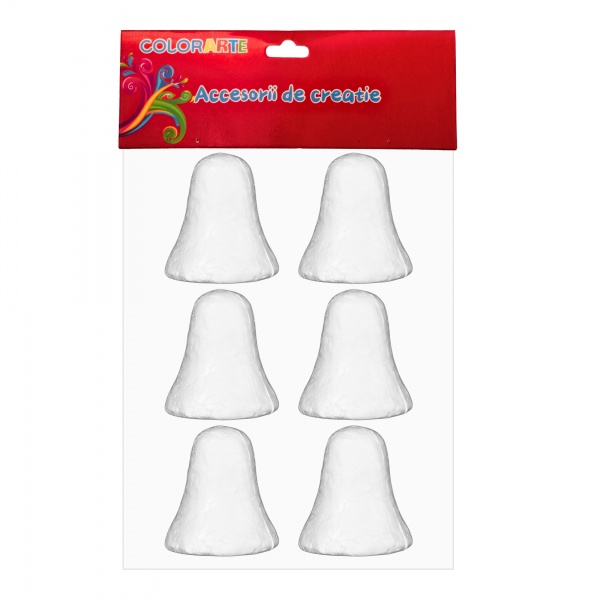ACCESORII CREATIE POLISTIREN CLOPOTEI 5CM 6/SET A2397 [1]