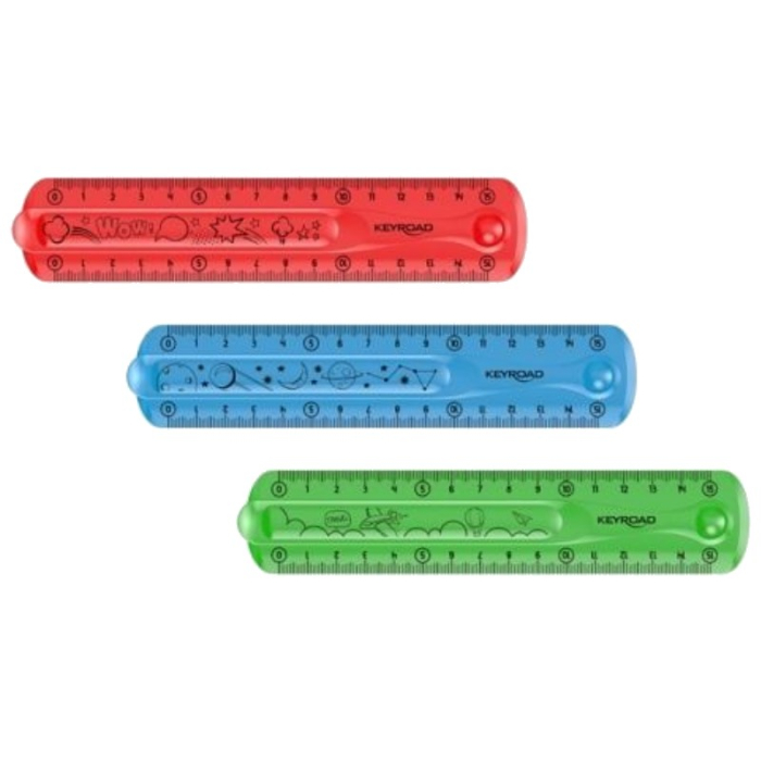 LEG RIGLA KEYROAD PLASTIC FLEXIBILA 15CM R1210/R766 [1]