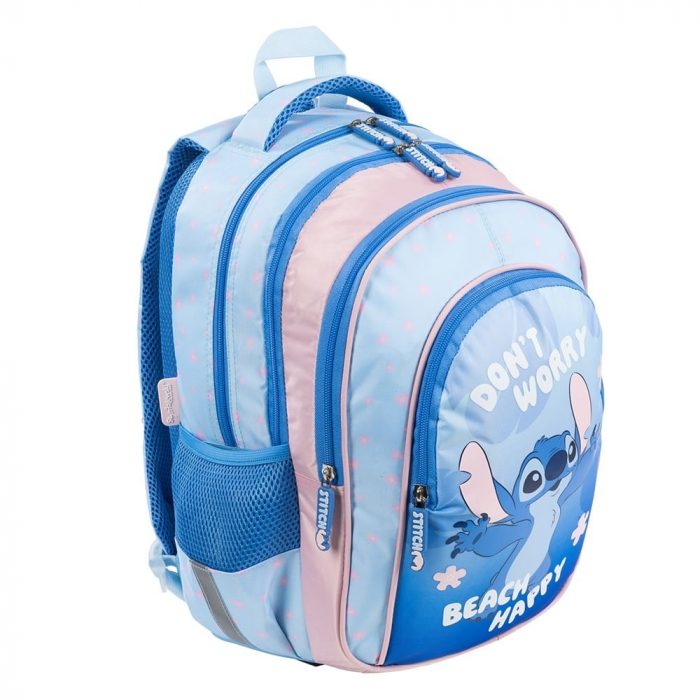 MA RUCSAC SCOLAR 4 COMPARTIMENTE BPL-58 STITCH DON'T WORRY BEACH HAPPY 679056 [1]