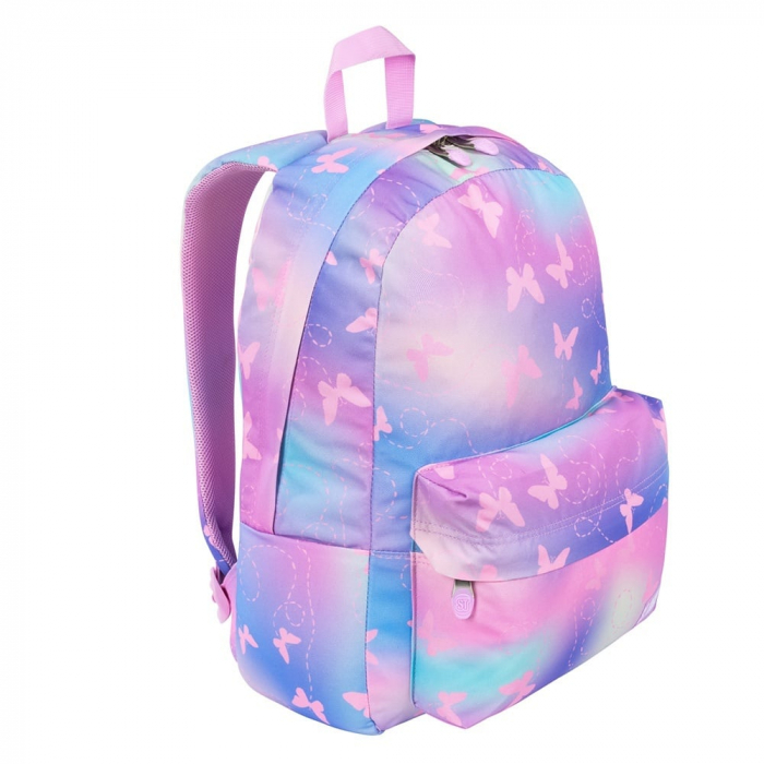 MA RUCSAC SCOLAR ST.RIGHT 1 COMPARTIMENT BP-33 PINK BUTTERFLIES 682100 [1]