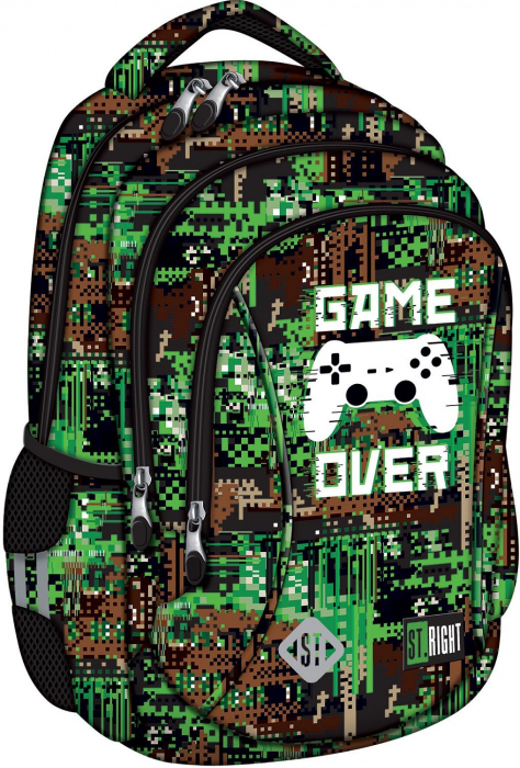 MA RUCSAC SCOLAR ST.RIGHT 3 COMPARTIMENTE BP-26 GAME OVER 681394 [1]