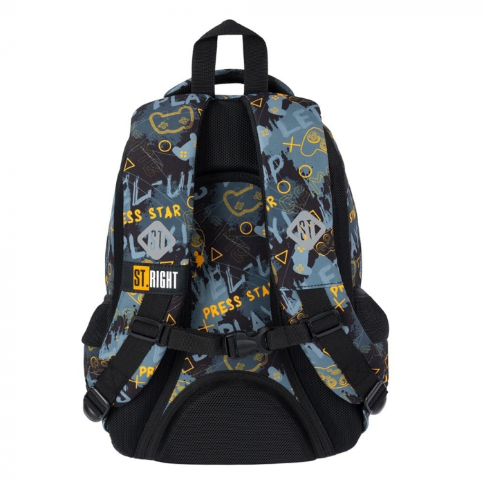 MA RUCSAC SCOLAR ST.RIGHT 3 COMPARTIMENTE BP-26 ORANGE PAD 681615 [3]