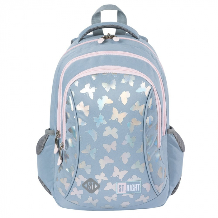 MA RUCSAC SCOLAR ST.RIGHT 3 COMPARTIMENTE BP-26 SILVER BUTTERFLIES 691232 [1]