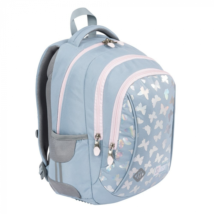 MA RUCSAC SCOLAR ST.RIGHT 3 COMPARTIMENTE BP-26 SILVER BUTTERFLIES 691232 [2]