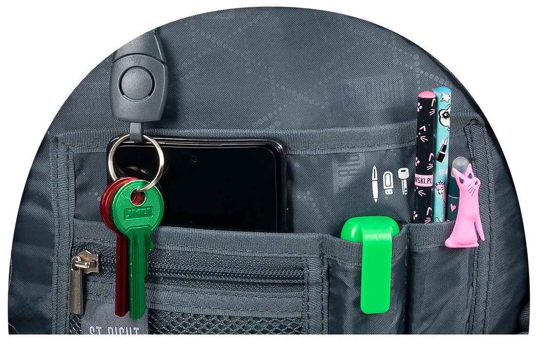 RUCSAC SCOLAR ST.RIGHT 4 COMPARTIMENTE BP-06 BLACK GLITTER  665349 [8]