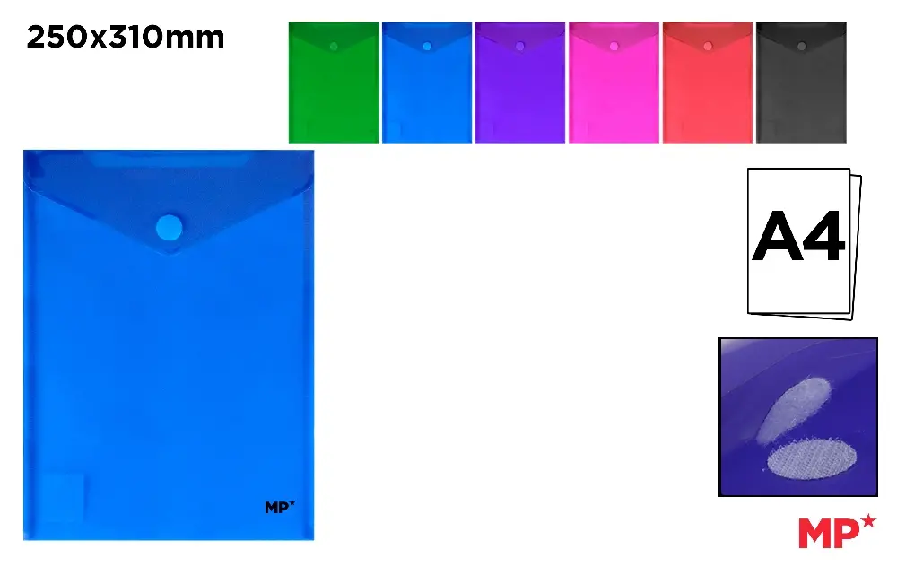 MAPA PLASTIC IPB A4 CU CAPSA  PORTRET CULORI ASORTATE PC018 [1]