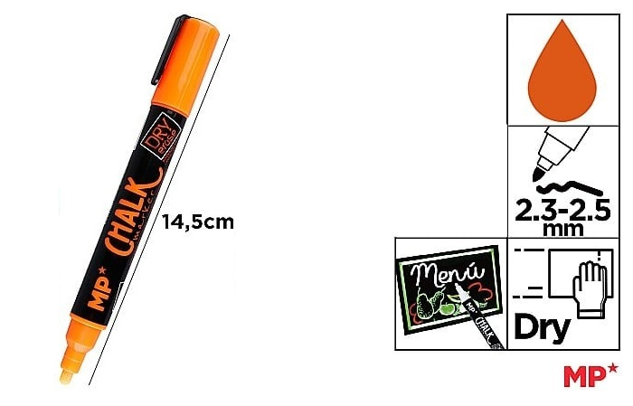 MARKER CRETA IPB VARF 2.3MM-2.5MM PORTOCALIU PE551NA-S [1]