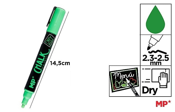 MARKER CRETA IPB VARF 2.3MM-2.5MM VERDE PE551V-S [1]