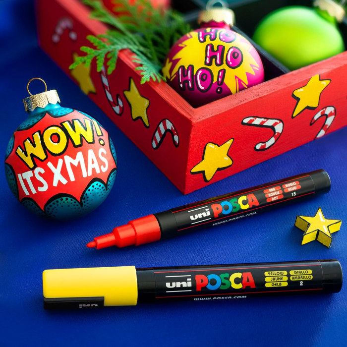 MARKER UNI POSCA PC -3M 0.9-1.3 MM 4/SET R,G,AL,N M1505 [12]