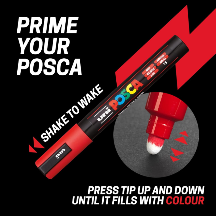 MARKER UNI POSCA PC-5M 1.8-2.5 MM 16 CULORI/SET M1485 [3]