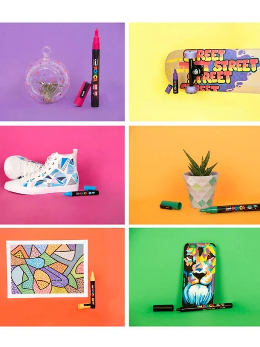 MARKER UNI POSCA PC-5M 1.8-2.5MM 8 CULORI/SET M1486 [3]