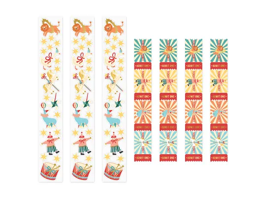 Mini Rolă Stickere Circ 36 buc Circus Mix [5]