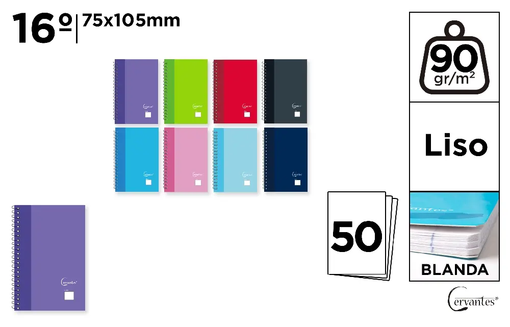 NOTES IPB 75*105MM SPIRA 50F VELIN COPERTA CARTON MOALE PB219 [1]