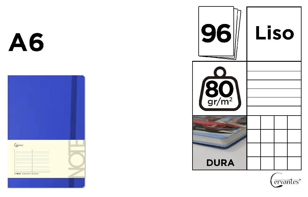 NOTES IPB A6 CERVANTES CU ELASTIC 96F ALBASTRU VELIN PB696 [1]