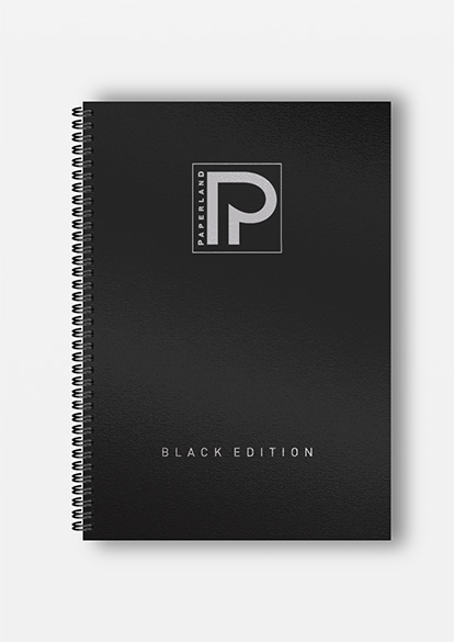 PA CAIET A4 LINII SPIRA 96F 70G COPERTA PLASTIC BLACK EDITION 24800051 [1]