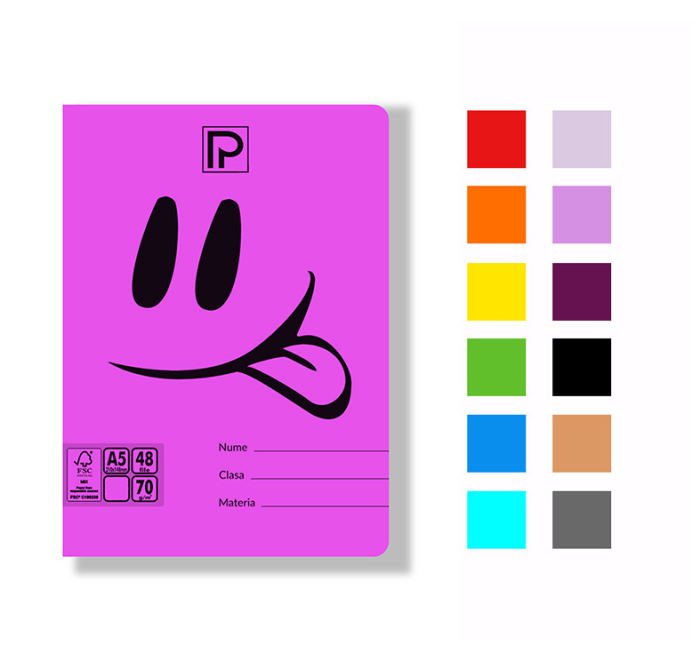 PA CAIET A5 48F VELIN COPERTA PLASTIC 24000225N/ 24000380 [1]