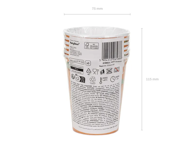 Pahare Carton Safari 220ml 6 buc KPP116-EU3 [4]