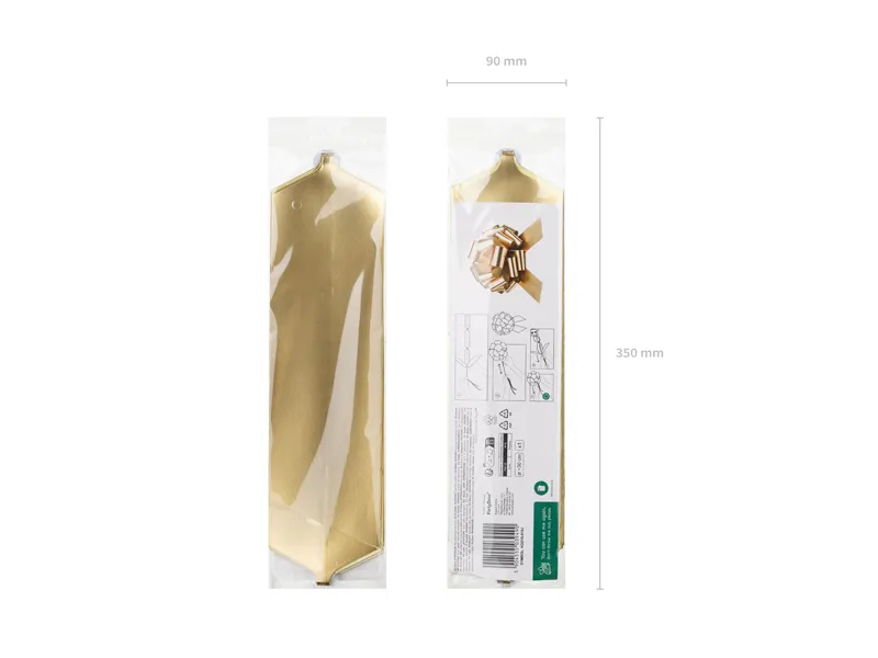 Panglică Decorativă DIY Light Gold 30cm KOZ1S-019J [3]
