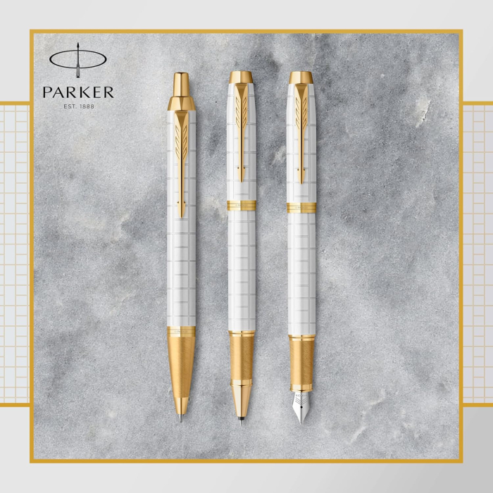 PARKER STILOU IM PREMIUM ALB PERLAT PENITA F 160425 [6]