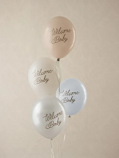 BALOANE Balloons 30 cm, Welcome Baby, blue mix, 6/SET SB14P-342-001-6 [2]