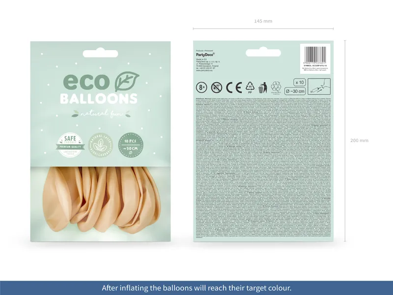 BALOANE Eco Balloons 26cm, light peach 10/SET ECO26P-075J-10 [4]