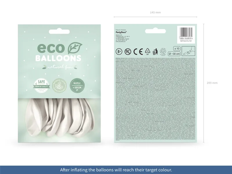 BALOANE Eco Balloons 30cm, metallic, pearl 10/set ECO30M-070-10 [2]