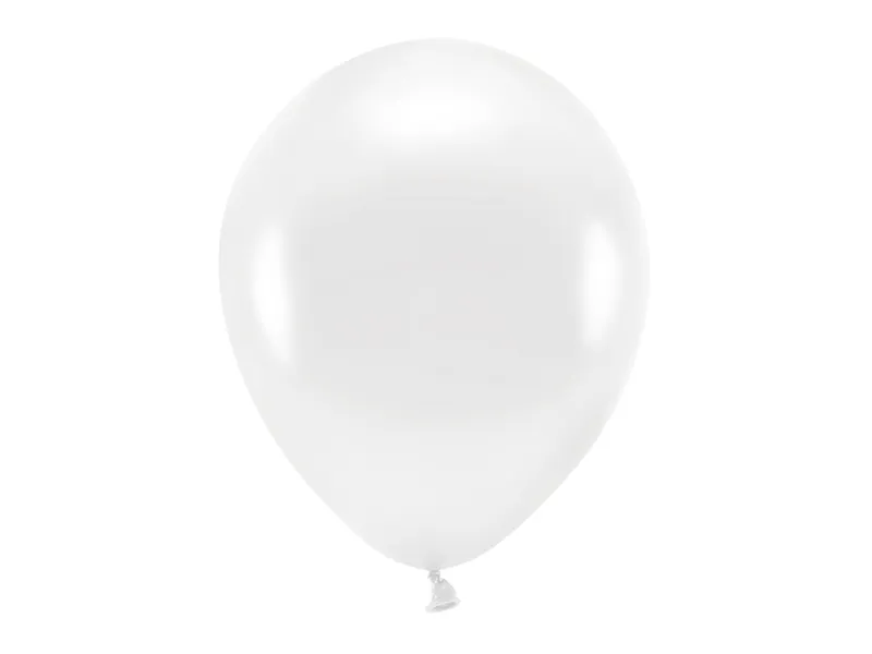 BALOANE Eco Balloons 30cm, metallic, white 10/set ECO30M-008-10 [1]
