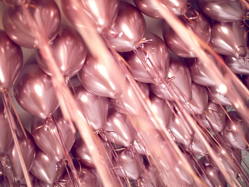 BALOANE Glossy Balloons 30cm, rose gold 50/SET CHB1-019R-50 [6]