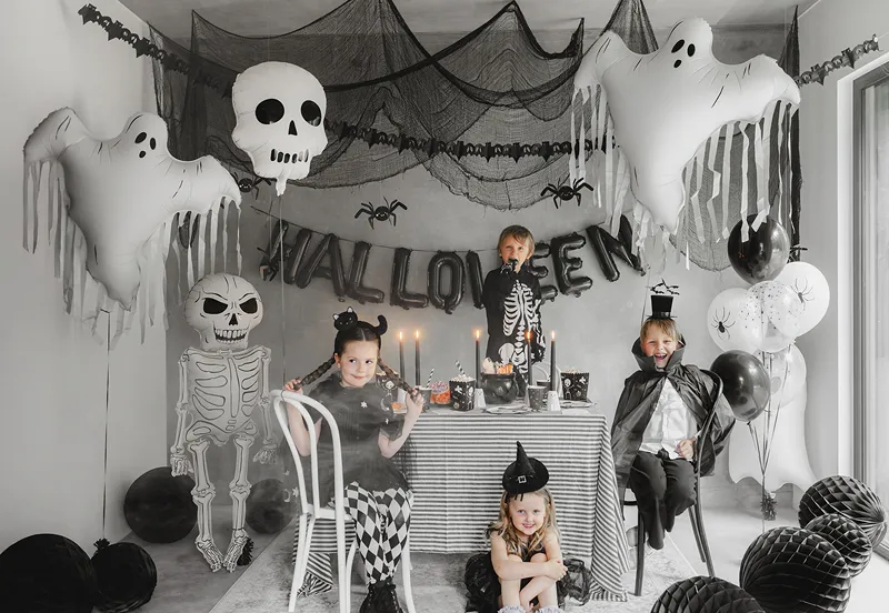 BALON FOLIE ALUMINIU Ghost with Tassels, 93 x 86cm, mix FB302 [4]