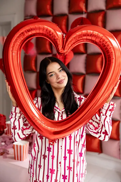 BALON FOLIE ALUMINIU Heart-shaped, 86x83.5cm, red FB207P-007 [2]